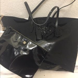 Versace Black Tonal Medusa Tote